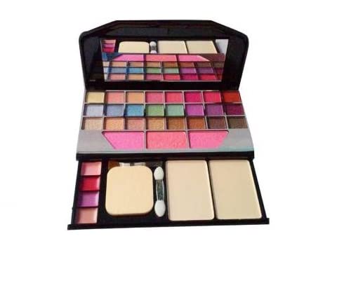 Glowhouse Professional makeup combo 6155 Makeup kit,Lipstick,Makeup sponge,Black hellom kitty makeup brush,Eyeliner,Mascara set combo (Set of 10)