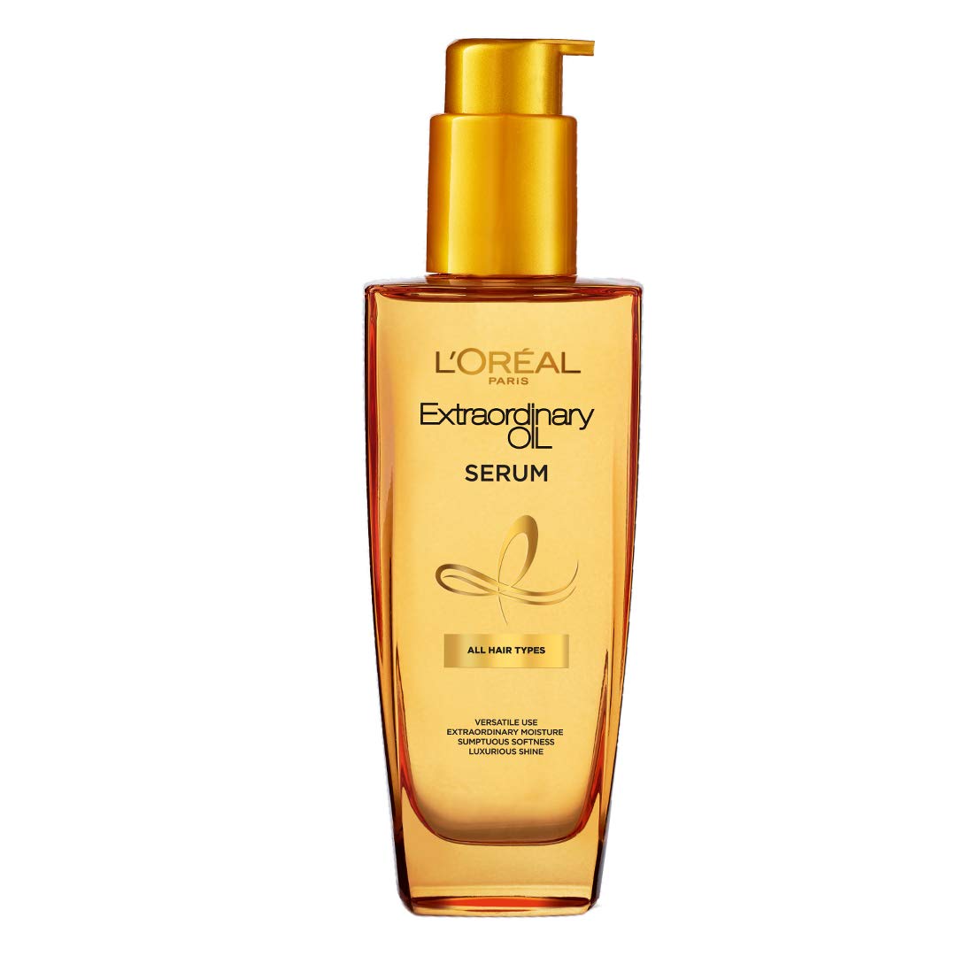 L'OREAL PARIS Revitalift Hyaluronic Acid Serum | Lightweight Face Serum For Hydrated, Youthful Skin (Fragrance & Paraben Free), 30Ml & Extraordinary Oil Hair Serum, 100 Ml