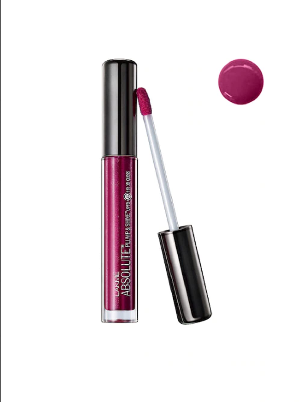 Lakme Set of Lip Gloss Plumshine 3 ml& Eyeconic Curling Mascara - Black 9 ml