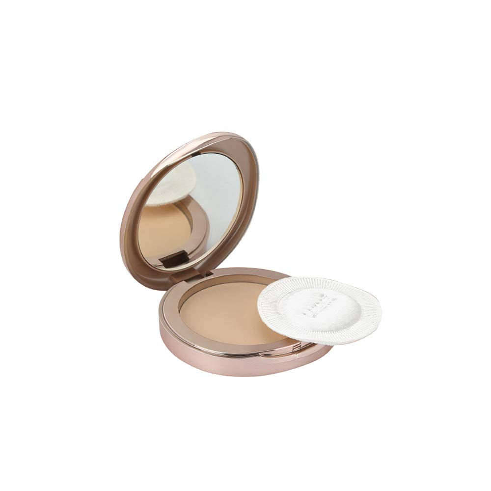 LAKMÉ Invisible Finish Spf 8 Cream Foundation For All Skin Types, Shade 01, 25Ml And 9 To 5 Flawless Matte Light Coverage Complexion Compact, Almond, 8G, 2 Count
