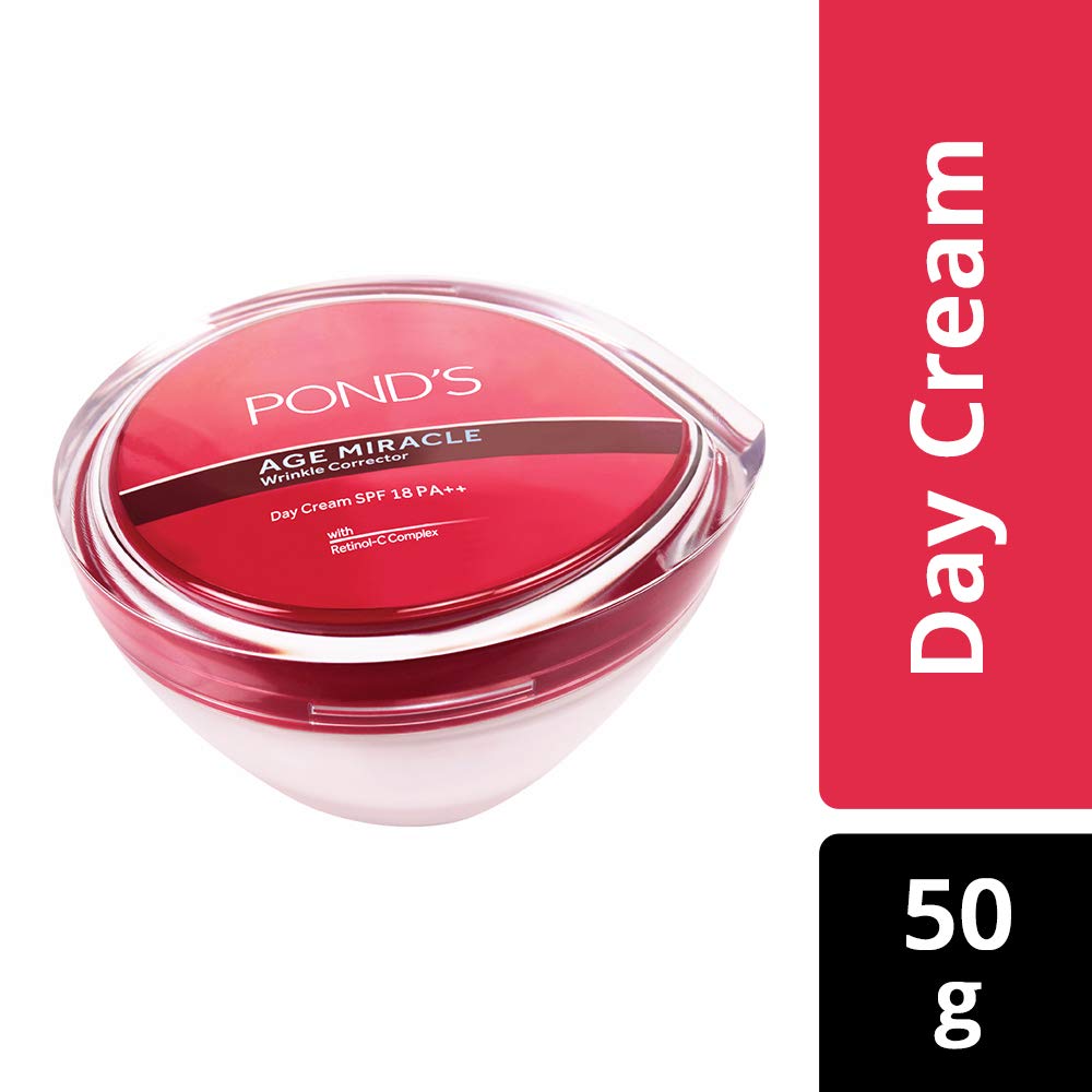 Lakmé Absolute Perfect Radiance Skin lightening/Brightening Night Creme 50 g And POND'S Age Miracle Wrinkle Corrector SPF 18 PA++ Day Cream 50 g