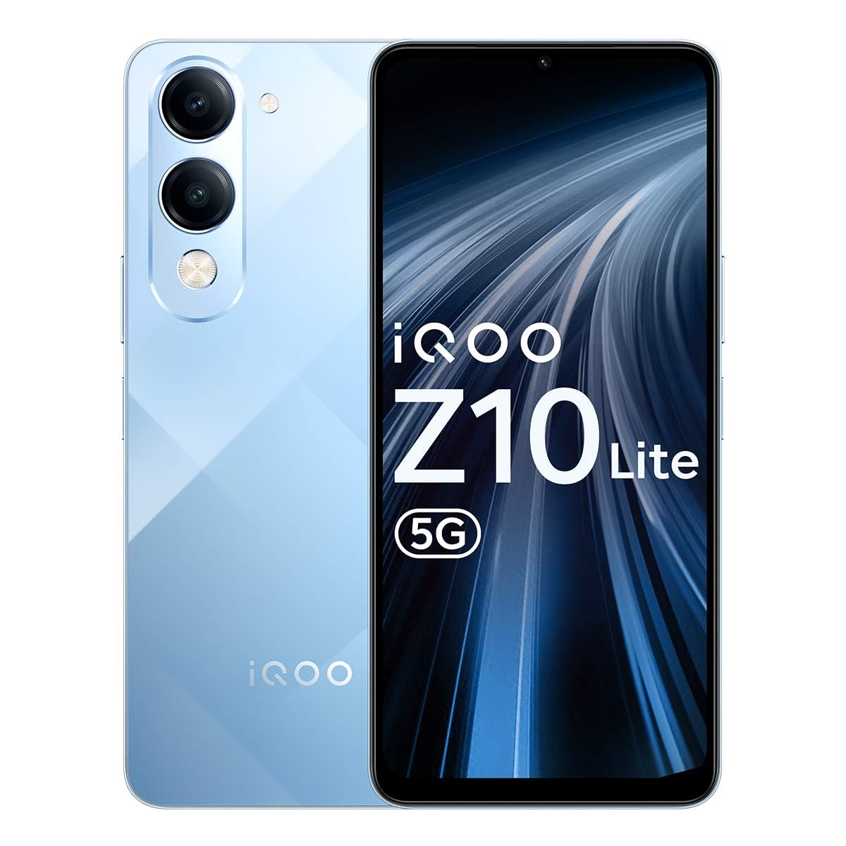 iQOO Z10 Lite 5G (Cyber Green, 6GB RAM, 128GB Storage) | 6000 mAh Battery | Dimensity 6300 5G Processor with 433K+* AnTuTu Score | IP64 Rated & Military Grade Shock-Resistance*