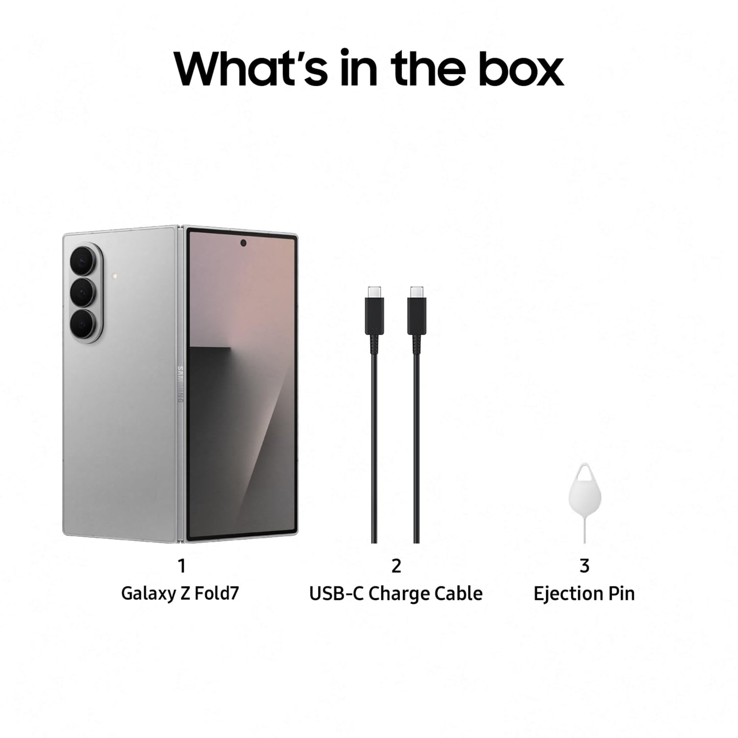 Samsung Galaxy Z Fold7 5G Smartphone with Galaxy AI (Blue Shadow, 12GB RAM, 512GB Storage), Ultra Sleek Design with 200MP Camera, Powerful Snapdragon 8 Elite, Google Gemini