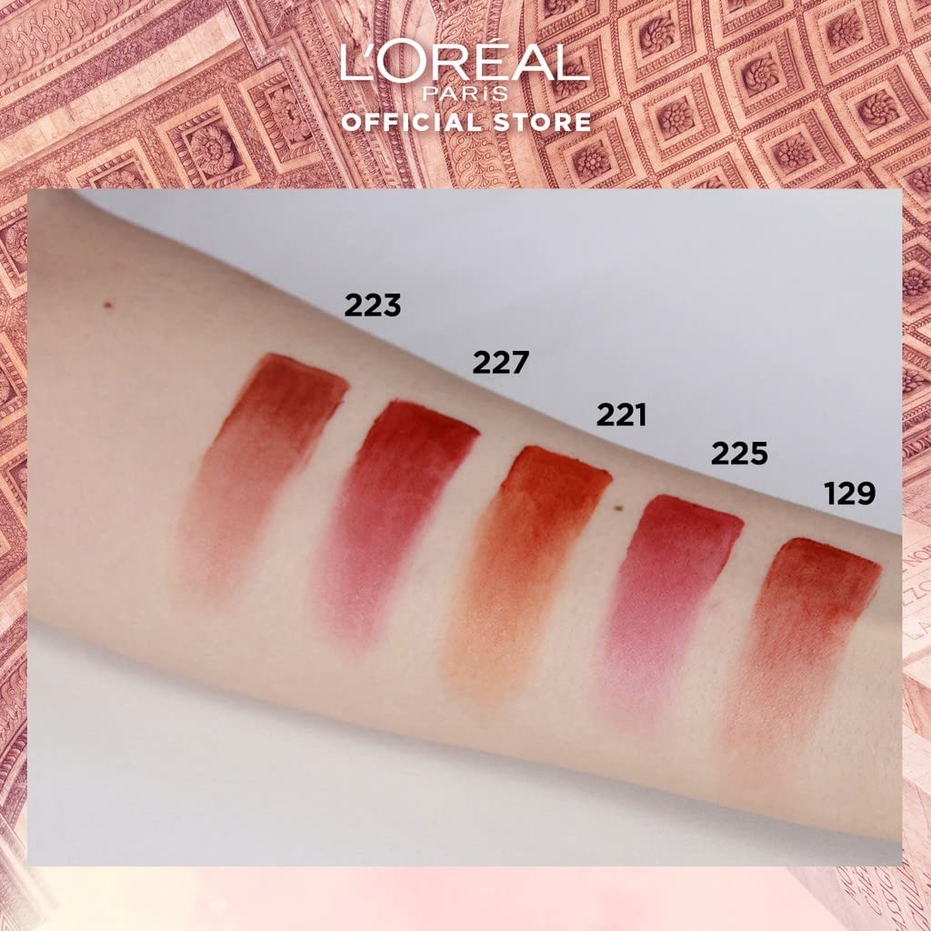 L’Oreal Paris Chiffon Signature Airy Velvet Soft-Matte Lip Color Liquid Lipstick, 7ml, #223 I Loose Up