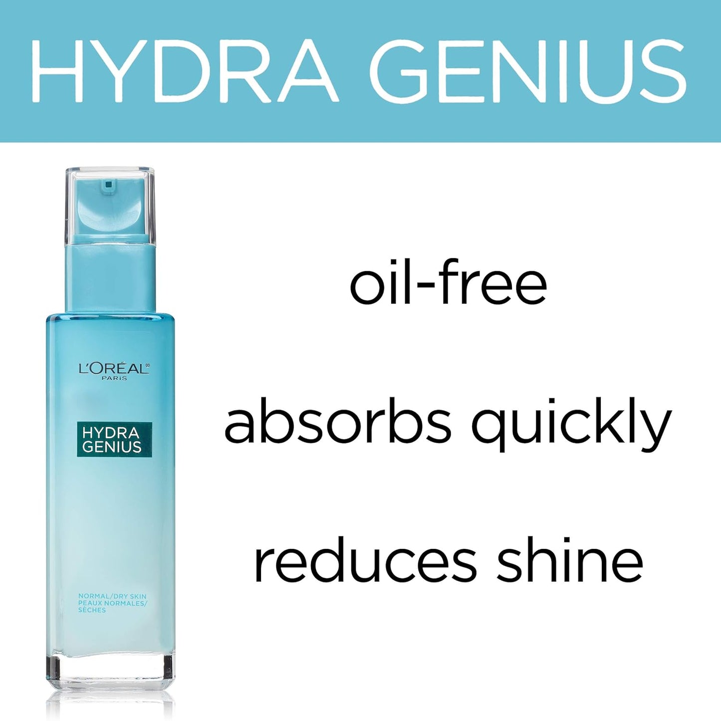 L'Oreal Paris Hydra Genius Daily Liquid Care, Normal/Oily Skin, 3.04 fl. oz.