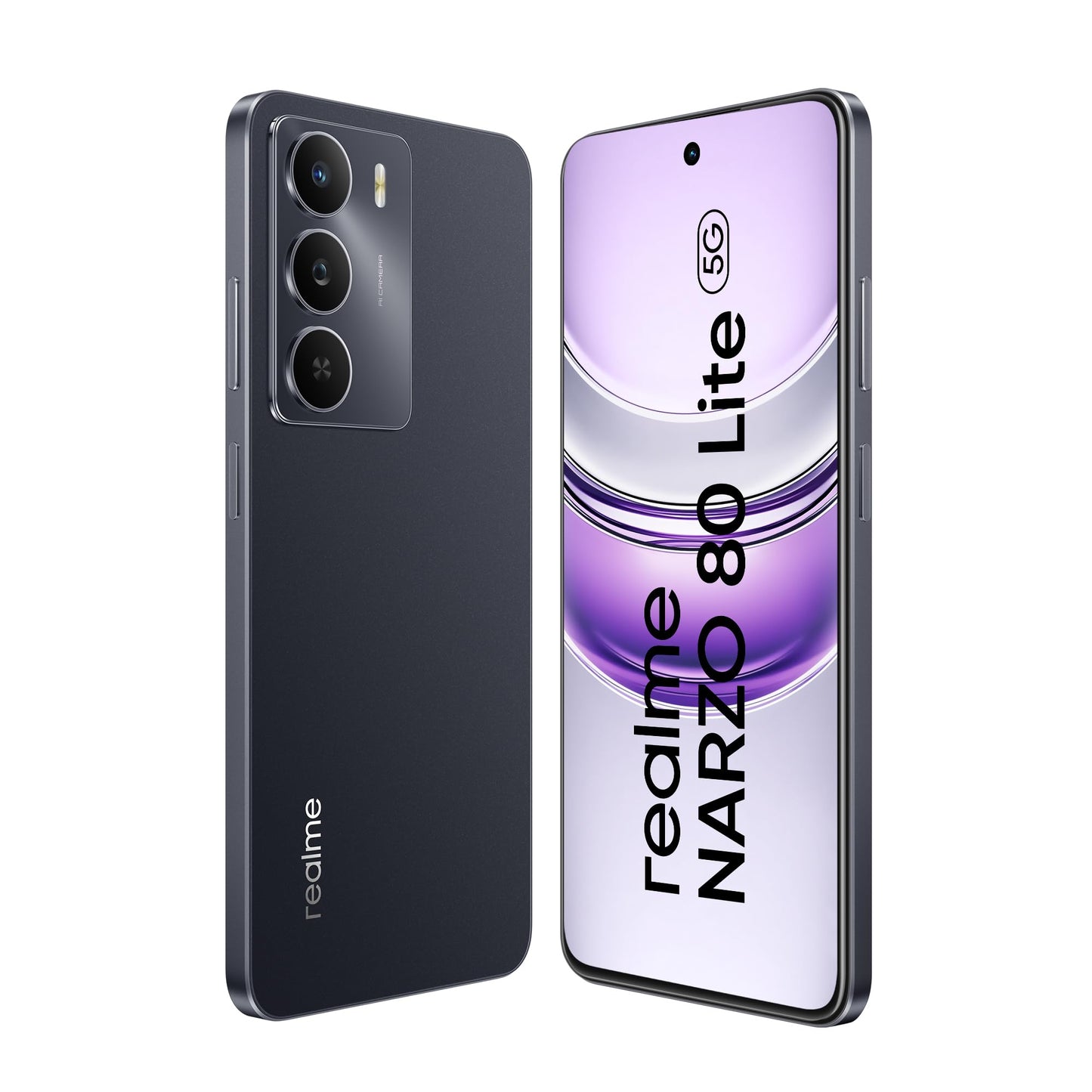realme NARZO 80 Lite 5G (Onyx Black, 6GB+128GB) | 6000mAh Long-Lasting Battery | MediaTek Dimensity 6300 5G | AI Assist | IP64 Rated Water & Dust Resistance | Military-Grade Durability