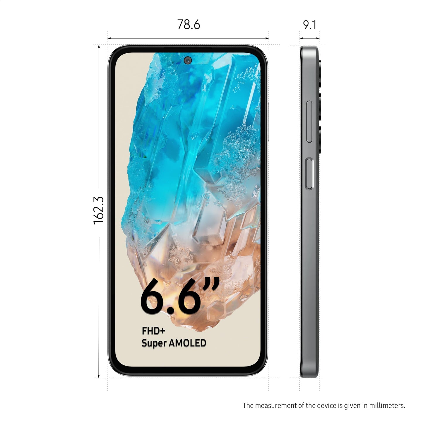 Samsung Galaxy M35 5G (Daybreak Blue,6GB RAM,128GB Storage)| Corning Gorilla Glass Victus+| AnTuTu Score 595K+ | Vapour Cooling Chamber | 6000mAh Battery | 120Hz Super AMOLED Display| Without Charger