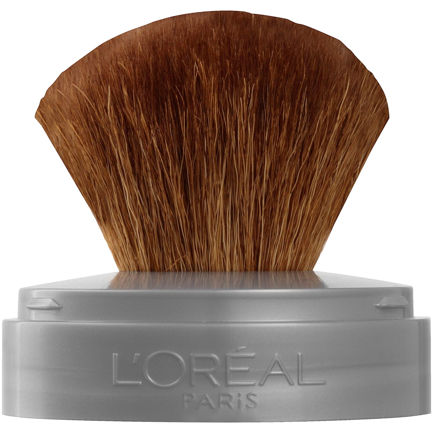 L'Oreal Paris Makeup True Match Loose Powder Mineral Foundation, skin-improving minerals control shine, reduce appearance of pores, leave skin soft and even, built-in brush, Natural Beige, 0.35