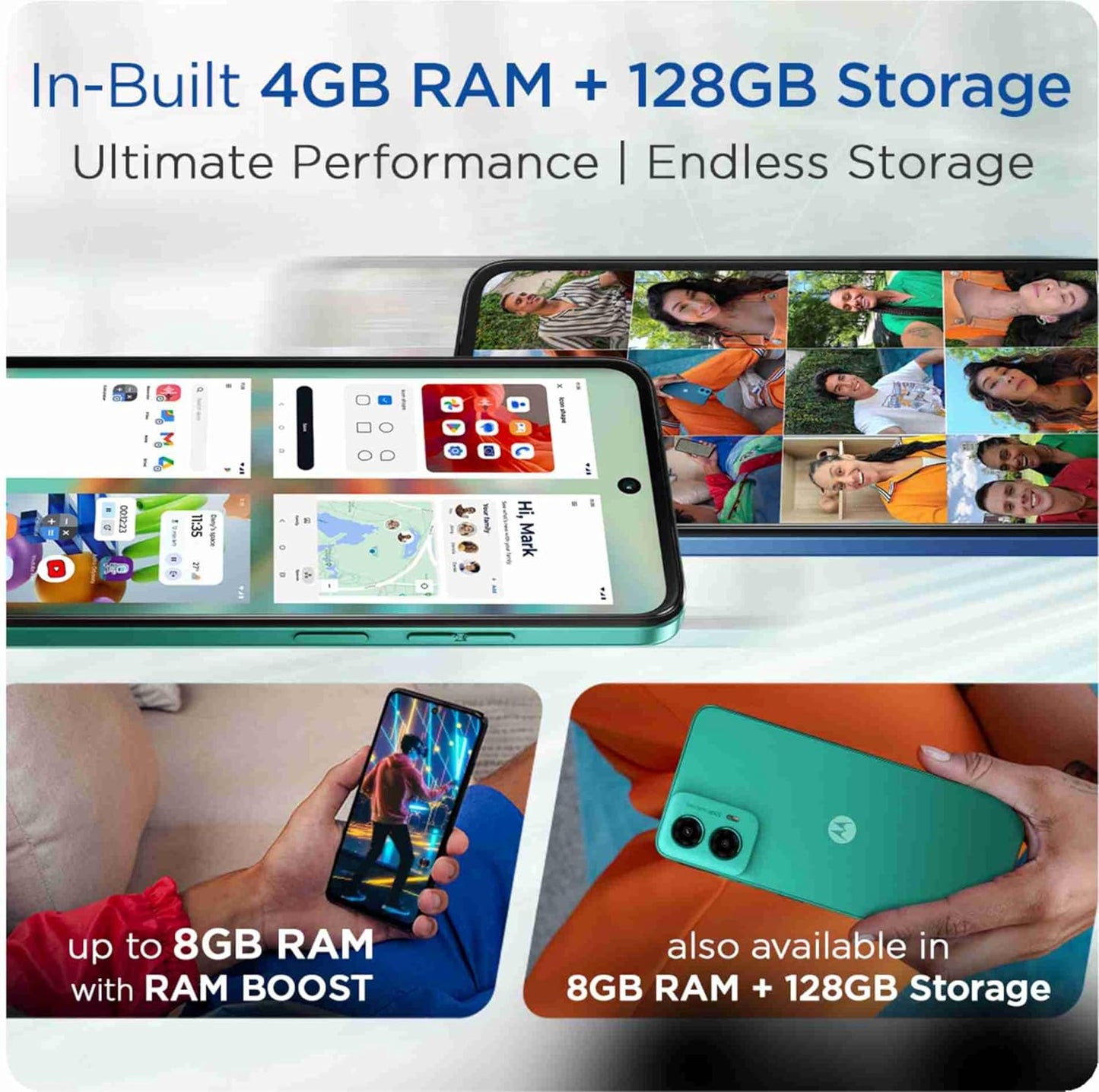 Motorola G45 5G (Brilliant Green, 8GB RAM, 128GB Storage) | 6.5" FHD+ Display | Snapdragon 6 Gen1 Processor | 50MP Camera | 16MP Front Camera | 5000mAh Battery | 33W Charging