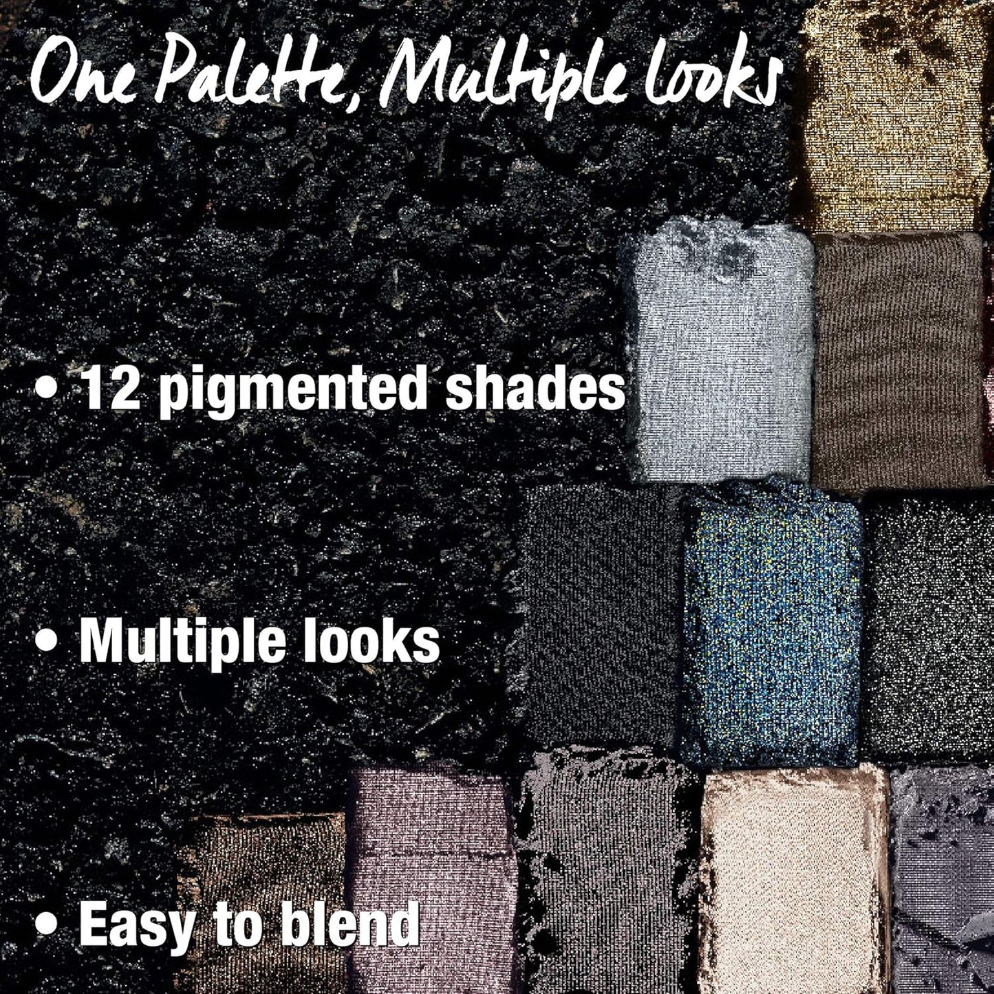 Maybelline New York The Blushed Nudes Palette Eyeshadow, 9g and Maybelline New York Face Studio Master Chrome Metallic Highlighter, Molten Rose Gold, 6.7g