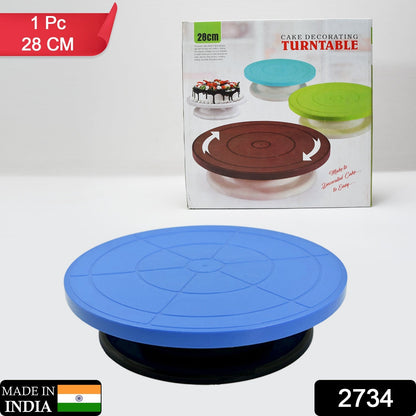 Cake decorating turntable