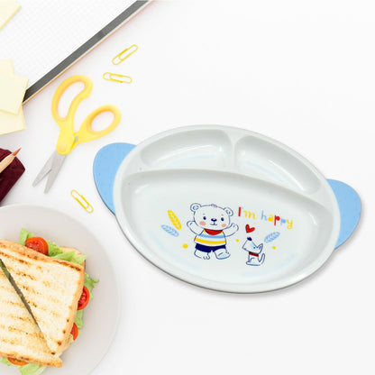 5in1 Baby Feeding Set for Kids and Toddlers,Children Children Dinnerware Set - Feeding Set for Kids, Cartoon Design Plate, Cup, Spoon, Fork  Tableware Cutlery for Kids Microwave (5 Pcs Set)