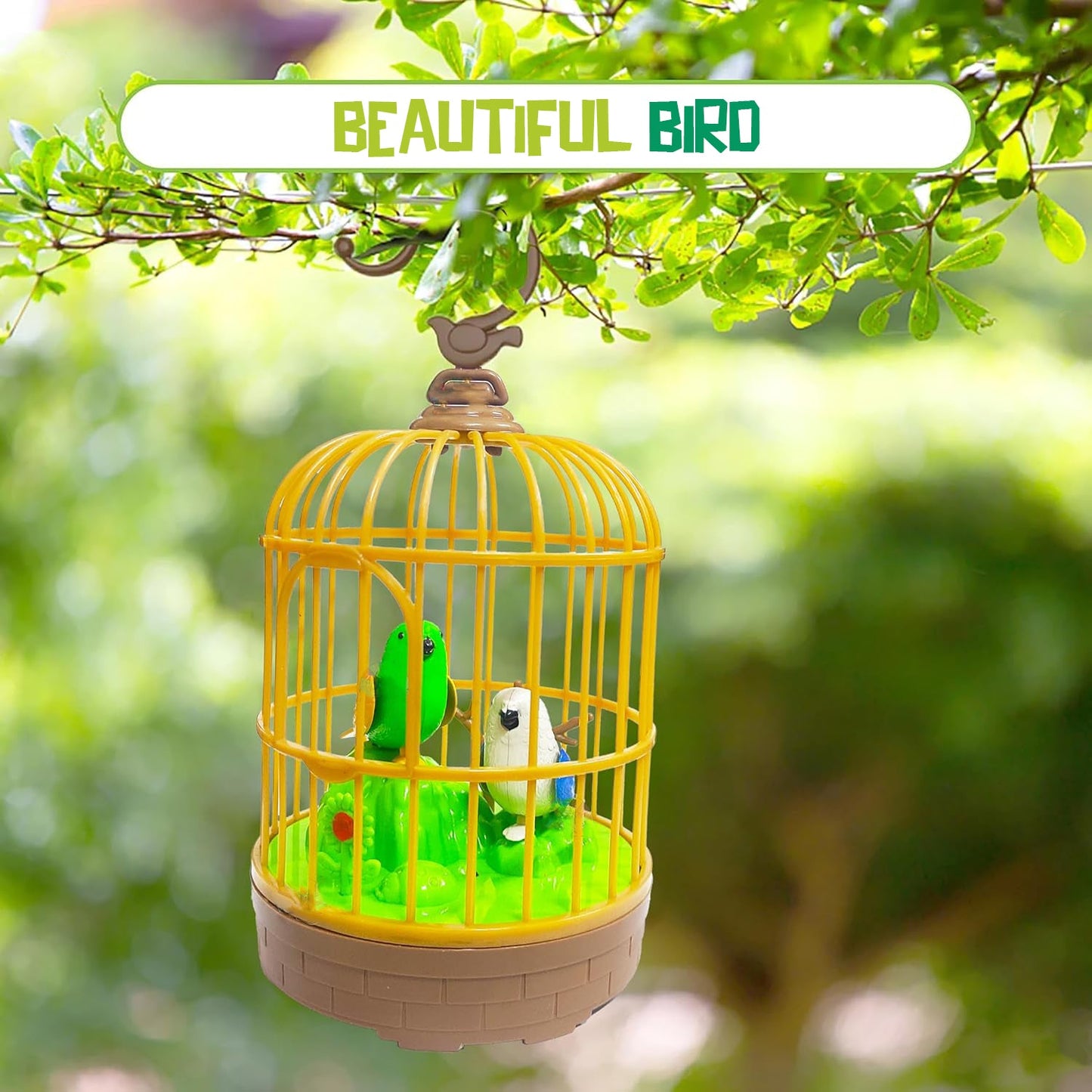 Liberty Imports Sound Activated Bird Cage