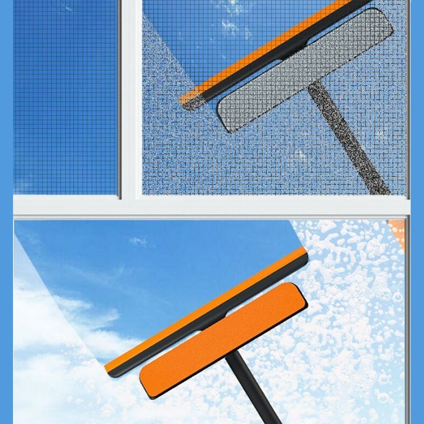 Glass wiper for floors and windows