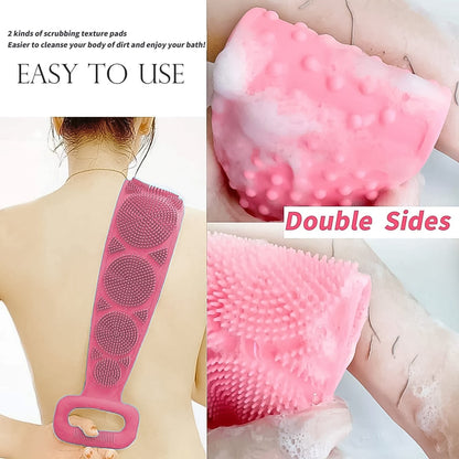 Silicone Bath Body Brush / Scrubber With Color Box (1 Pc / Mix Color)