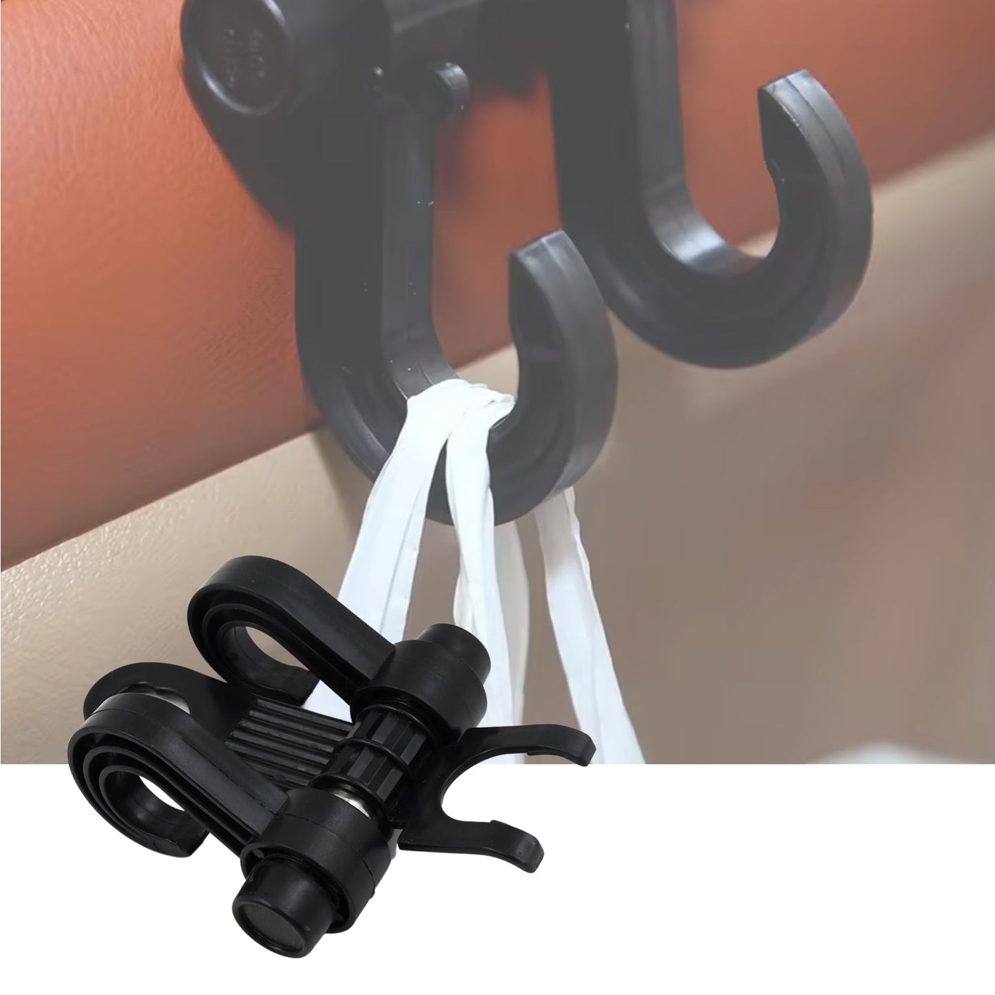 Car Hooks Vehicle Back Seat Hidden Headrest Hanger (1 Pc)