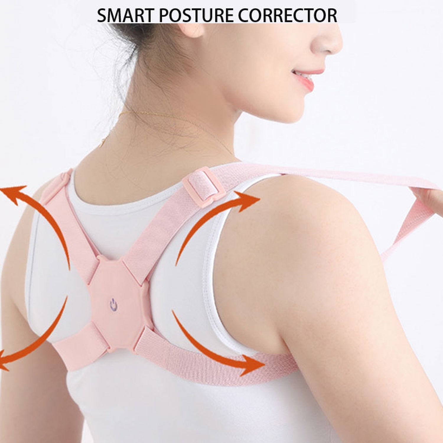 Posture corrector with vibration feature for shoulder support