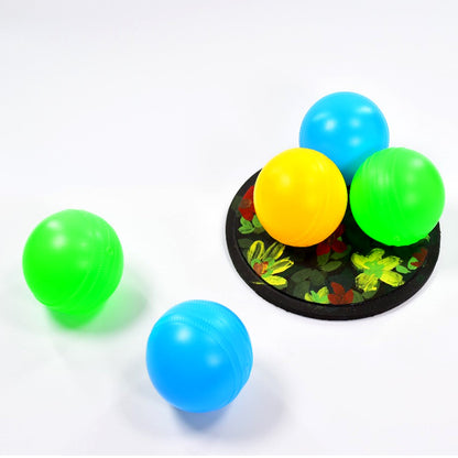 Multicolour balls for kids' play pits, safe and soft.