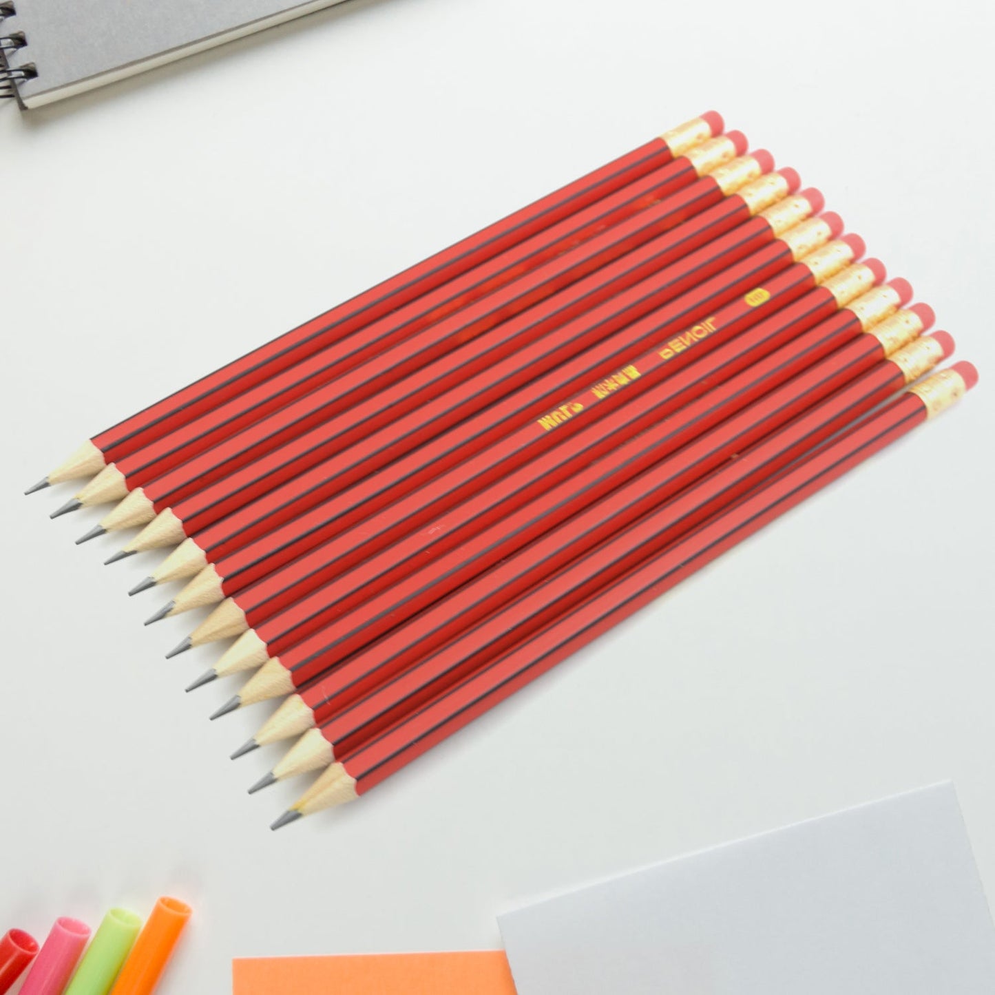 13-piece pencil set with sharpener for art and writing