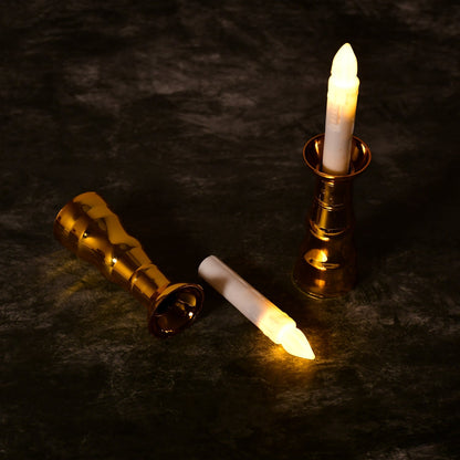 Set of 2 LED flameless candles, indoor decor for events