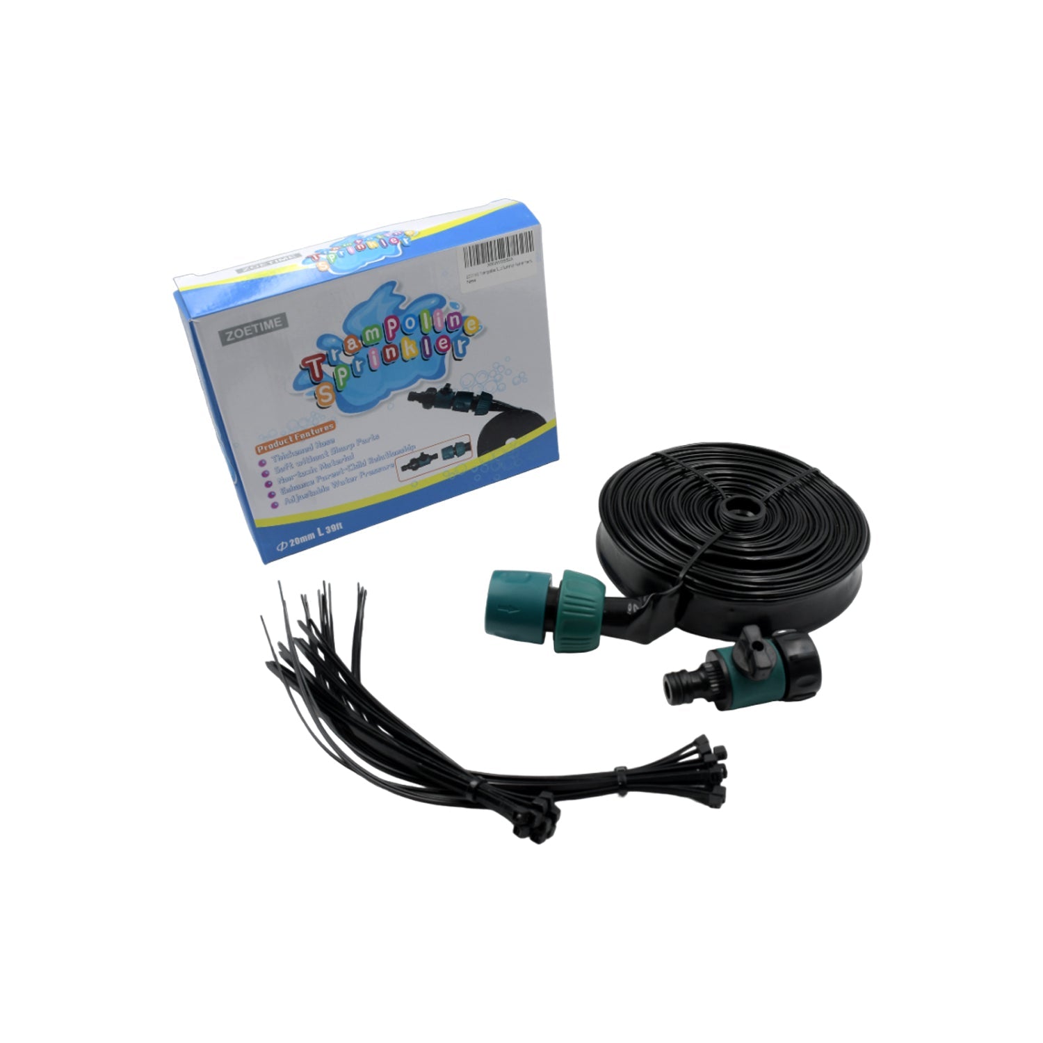 Trampoline sprinkler, 39ft for water play