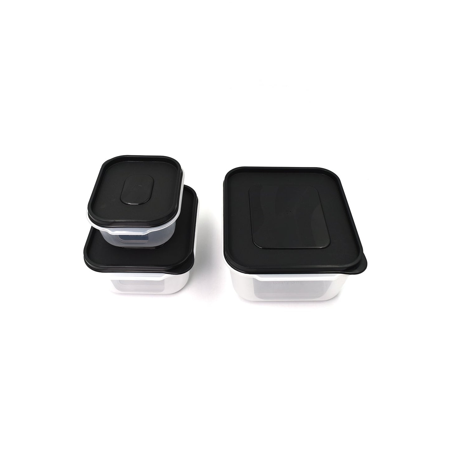 BPA-free square storage containers for safe food storage