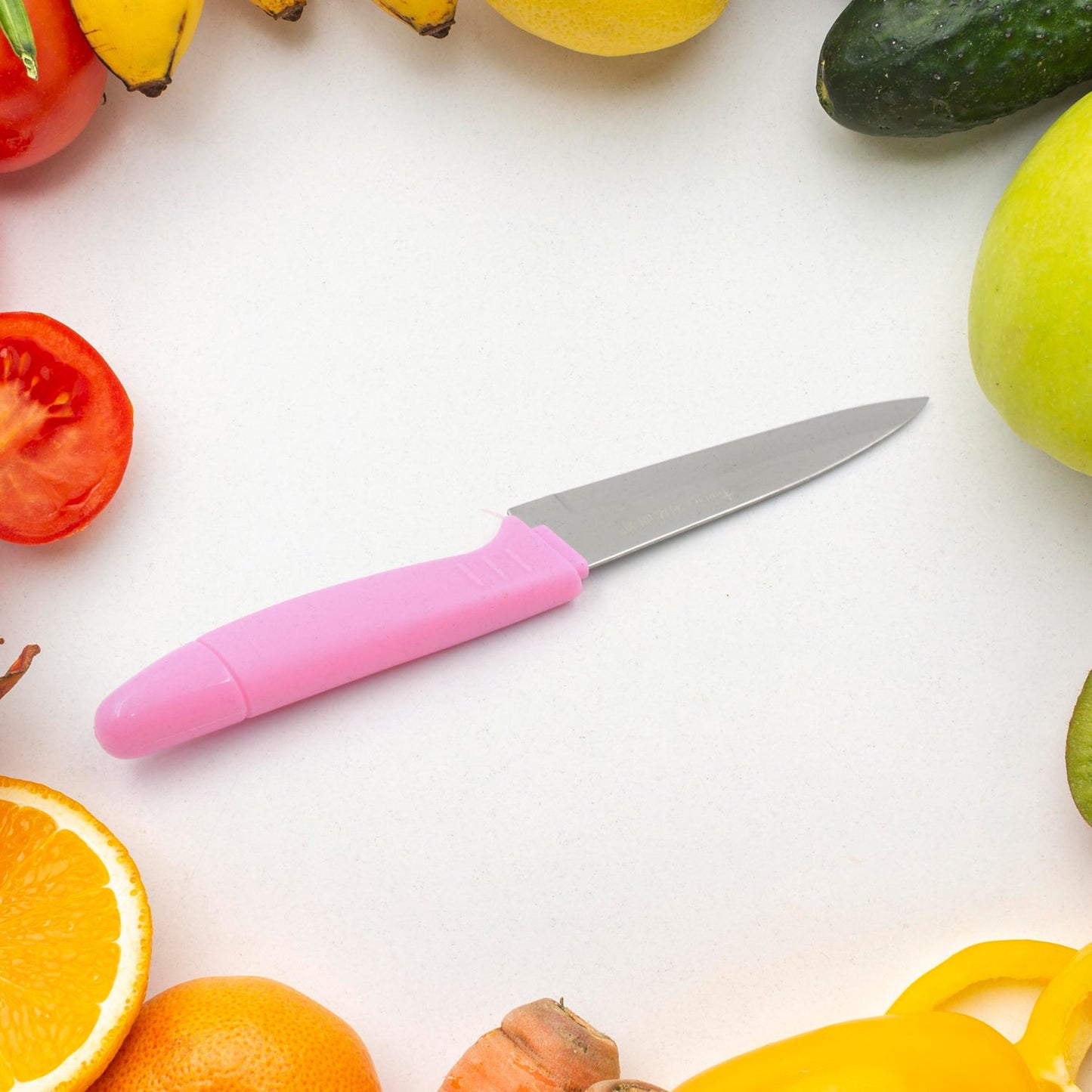 Durable stainless steel fruit knife with comfortable handle