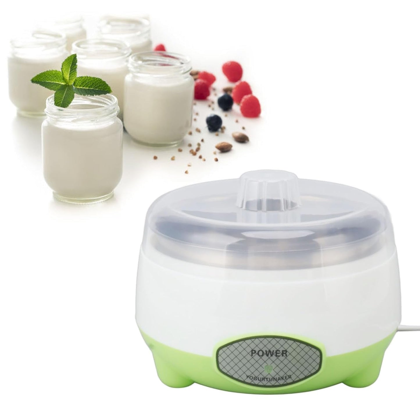 Yogurt Maker Machine, Plastic Container Electric Yogurt Maker