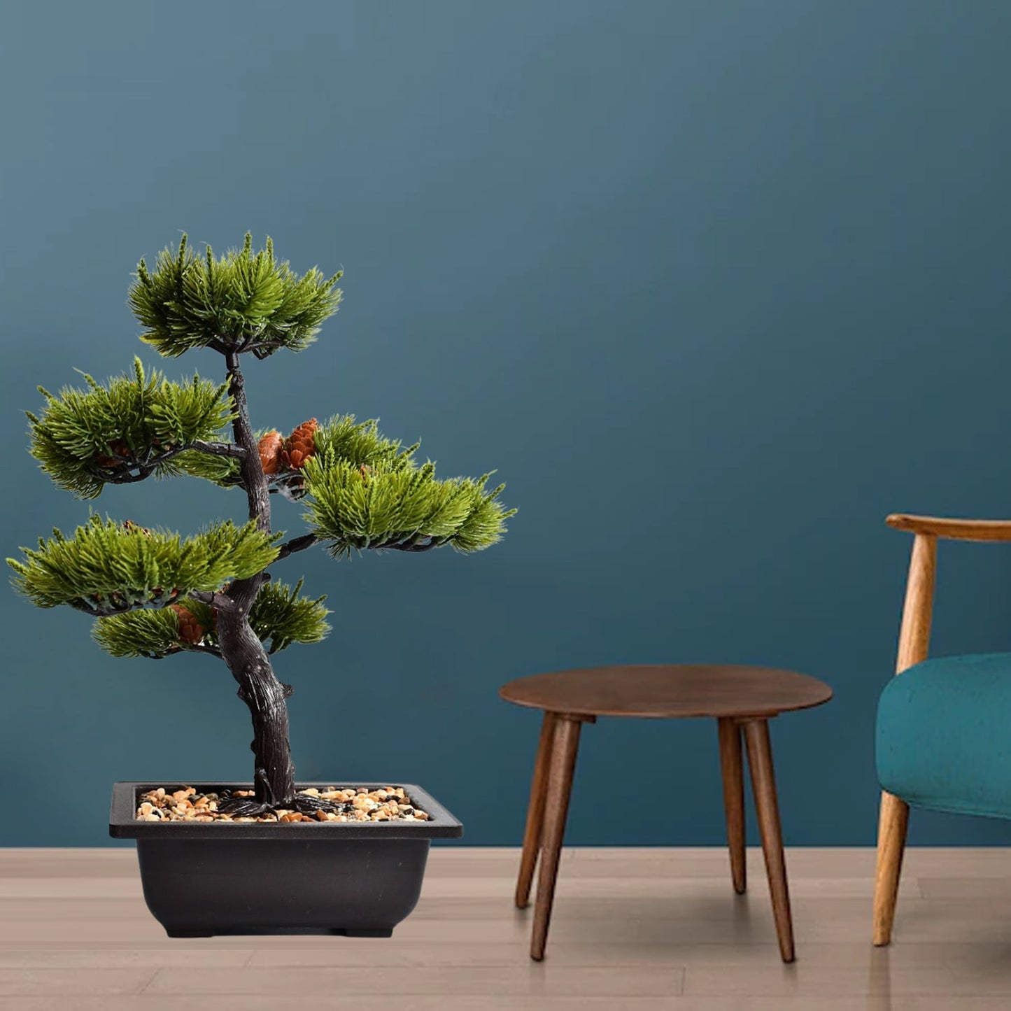 Close-up of artificial plant in a square pot