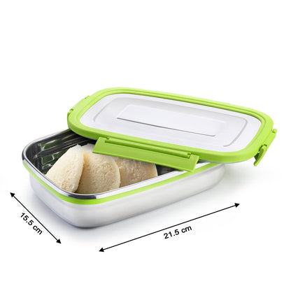 Leak-proof stainless steel lunch box for kids and adults