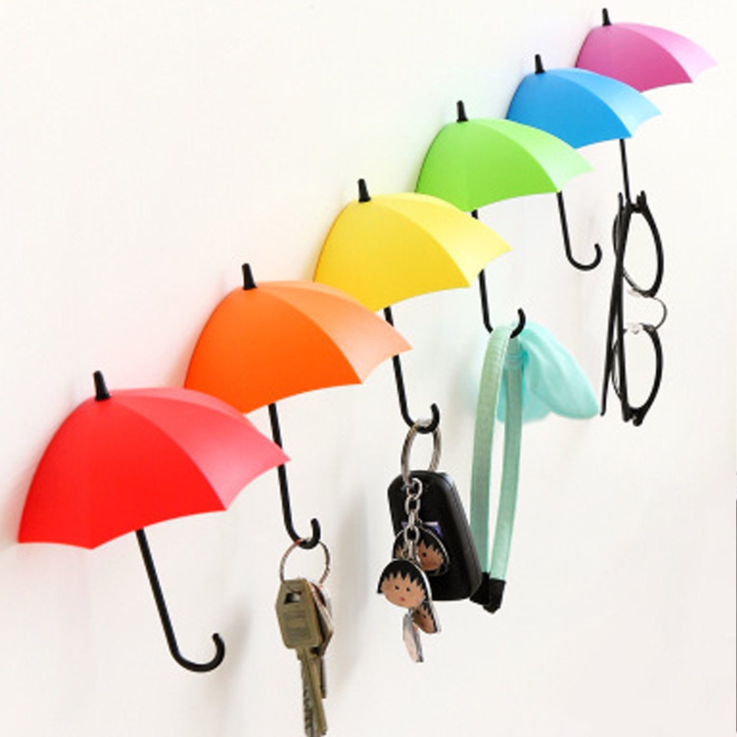 Umbrella key holder with fun colors