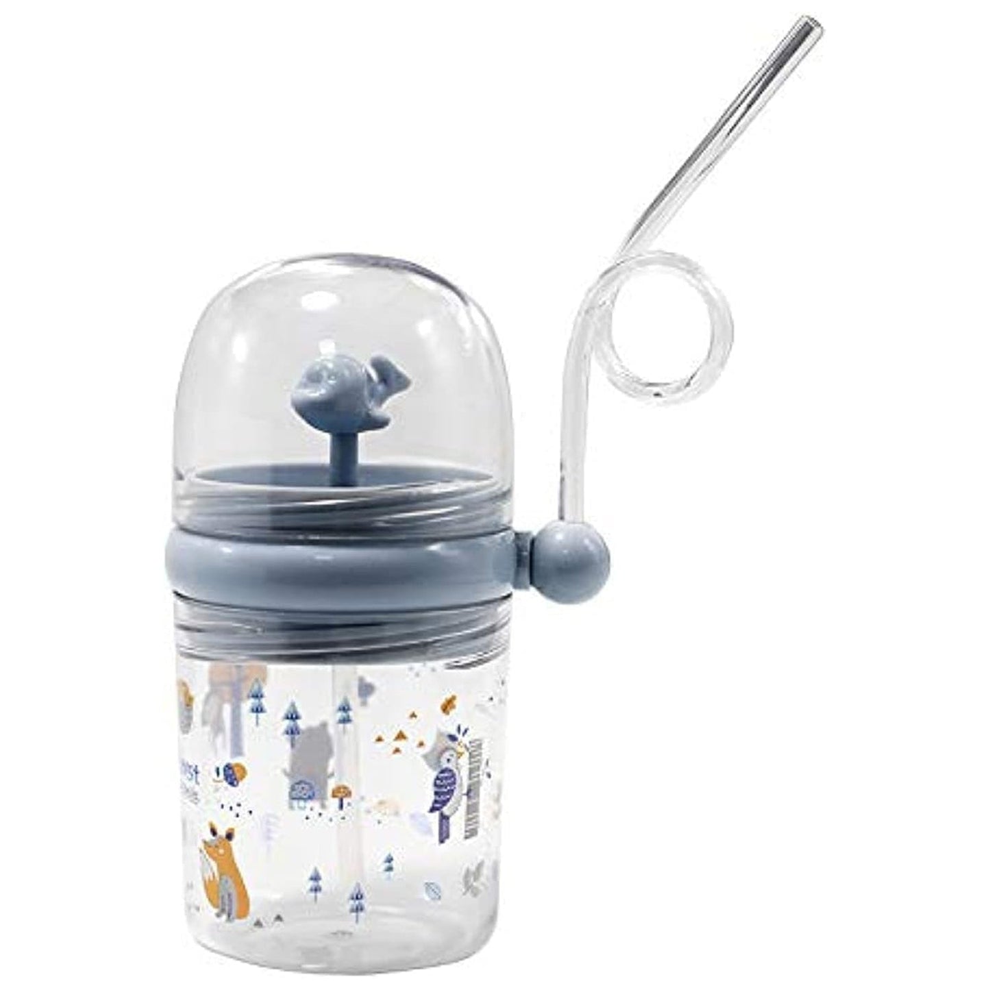 Whale Spray Sippy Cup (1 Pc): Straw, Lid, Spill-Proof, Fun Water Play