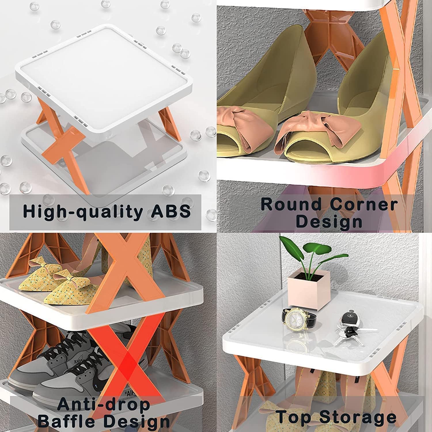 Plastic shoe rack