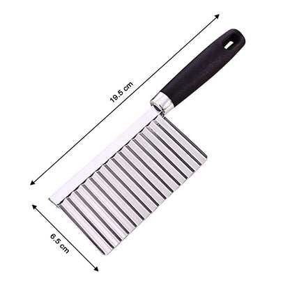 Stainless Steel Crinkle Cutter Knife for Salad and Vegetables