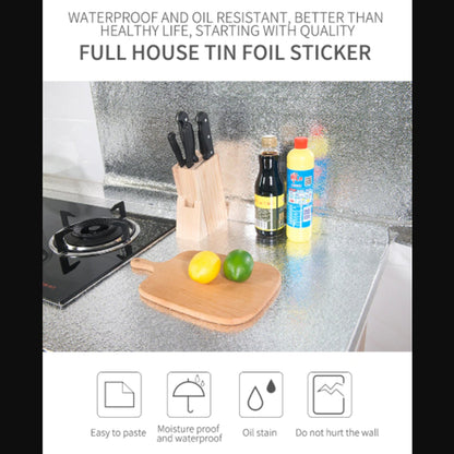 2-meter long foil sticker for kitchen protection against greasy residues.