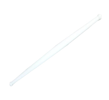 White plastic rolling pin for chapati making