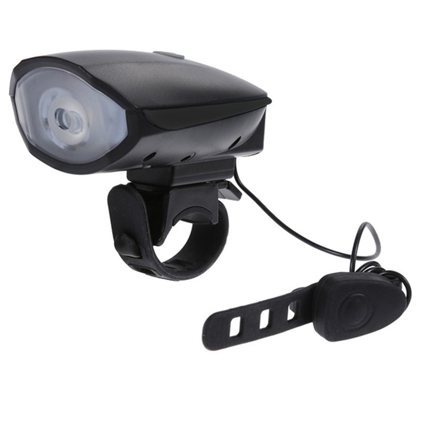 Bicycle horn with LED light.