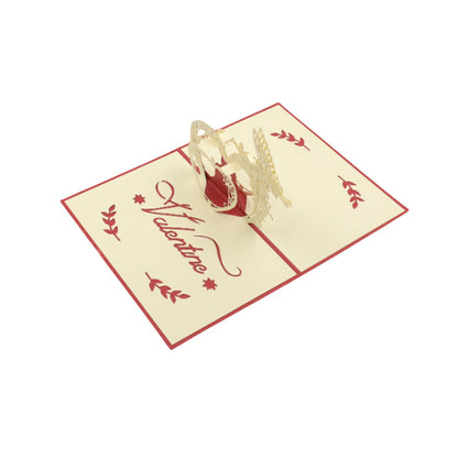 3D Pop-Up Greeting Card (1 Pc): Birthday, Love, Christmas