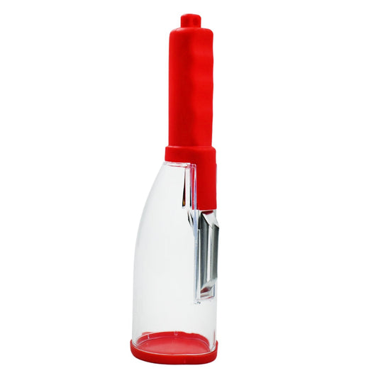 Multifunctional vegetable and fruit peeler for kitchen use.