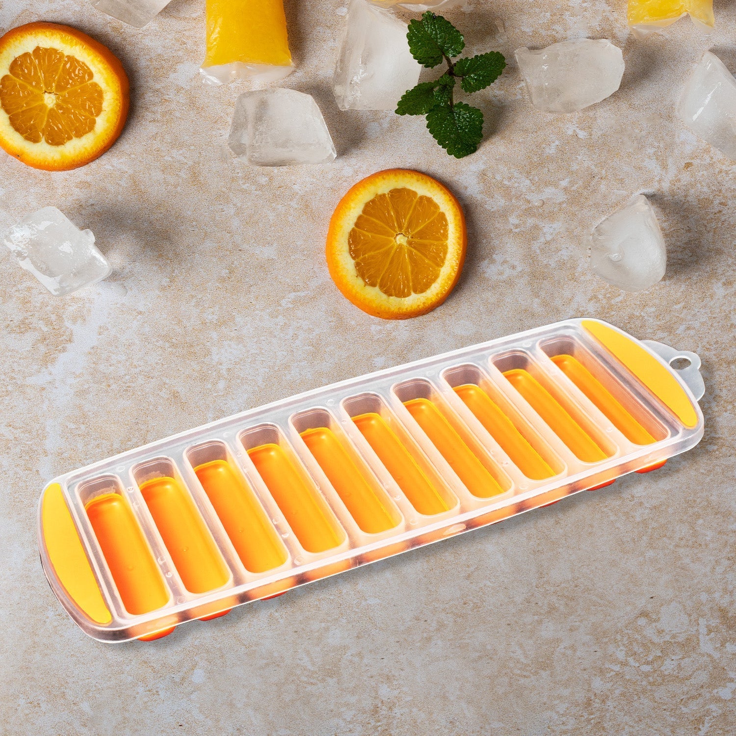 Narrow ice cube tray