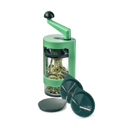 Vegetable spiralizer for making spaghetti and spiral cuts