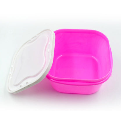 Multi-purpose containers for storing food and office supplies.