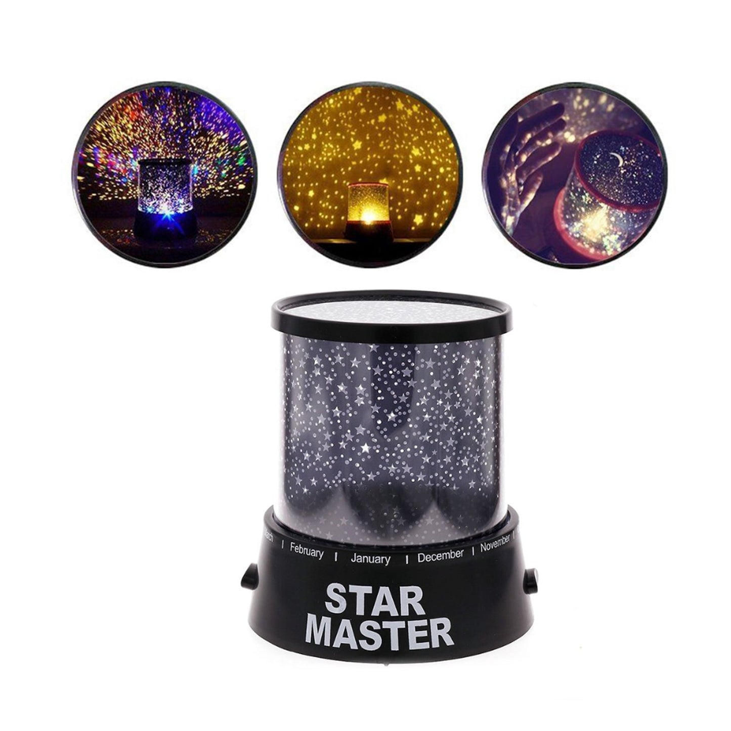 Star Night Light Projector Lighting USB Lamp Led Projection LED Night (Battery & Cable Not Included)