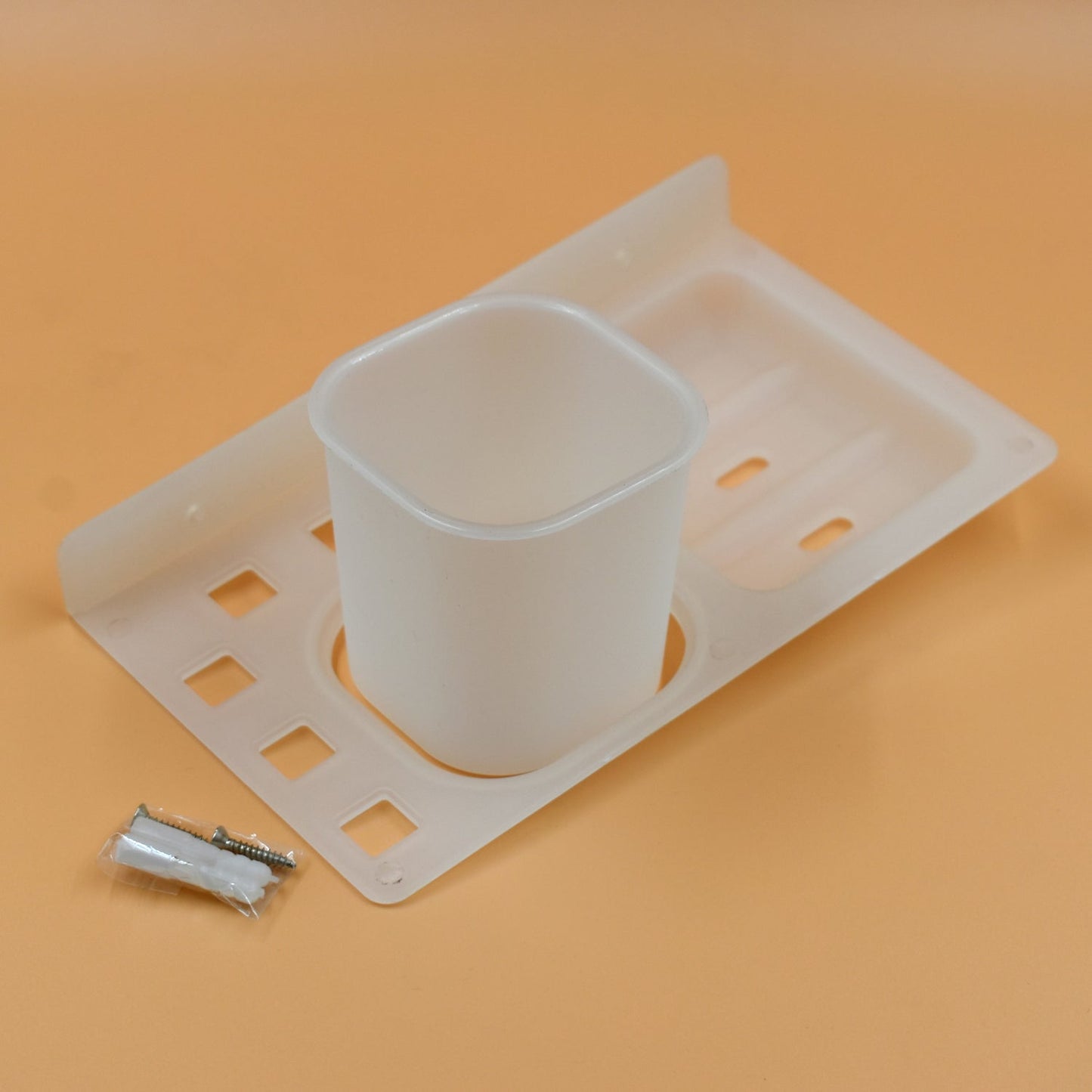 plastic soap dish with tray, ideal for both kitchen and bathroom settings.