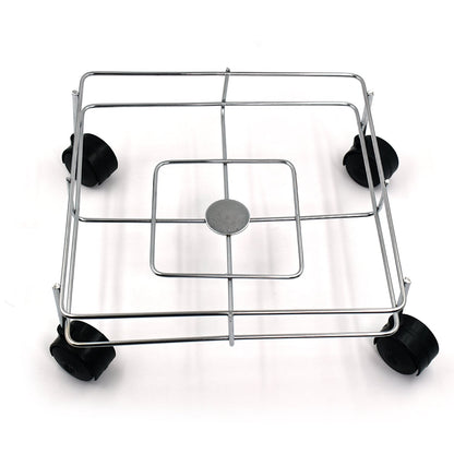 Square stand for holding oil bottles securely