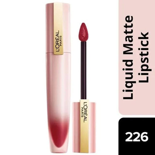 Loreal Paris Liquid Lipstick - Chiffon Signature, Mask Friendly, 7 ml 226 I Sink In