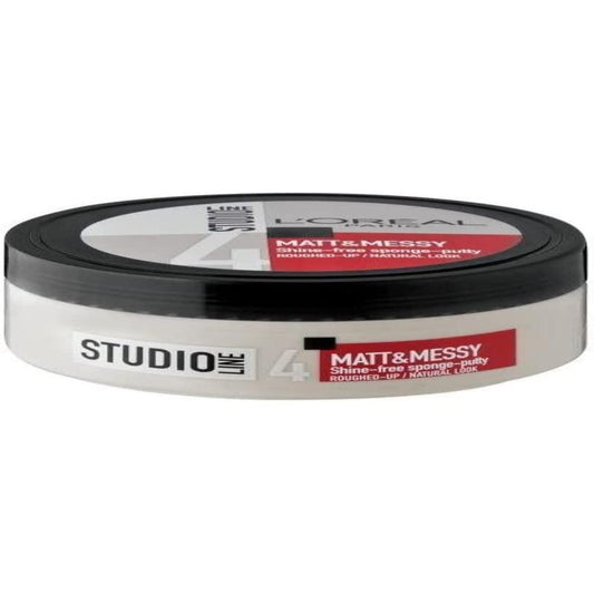 L'OREAL PARIS Studio Line 4 Matt & Messy Shine Free Sponge Putty Cream Roughed Up Natural Look Up 150 Ml