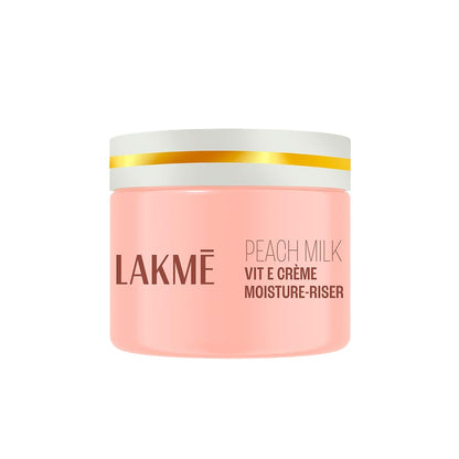 LAKMÉ Peach Milk Soft Crème Light Moisturizer for Face 300 g, Daily Lightweight Face Lotion with Vitamin E for Soft Skin- Non Sticky 24h Moisture (Pack of 2)