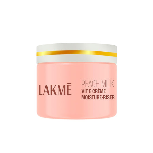 LAKMÉ Peach Milk Soft Crème Light Moisturizer for Face 300 g, Daily Lightweight Face Lotion with Vitamin E for Soft Skin- Non Sticky 24h Moisture (Pack of 2)