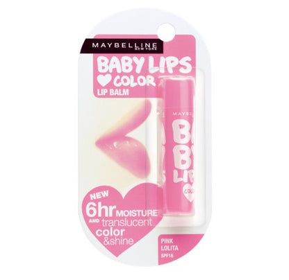 Maybelline Baby Lips, Pink Lolita, 4g (Pack of 6)